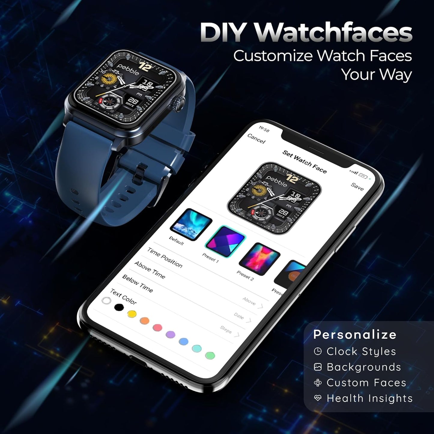 Pebble Ultra Life 1.83" True HD Display | 600 Nits Brightness | BT Calling | 600mAh Battery | 12 Days Battery Life | Unisex Design | Multi-Sports Mode