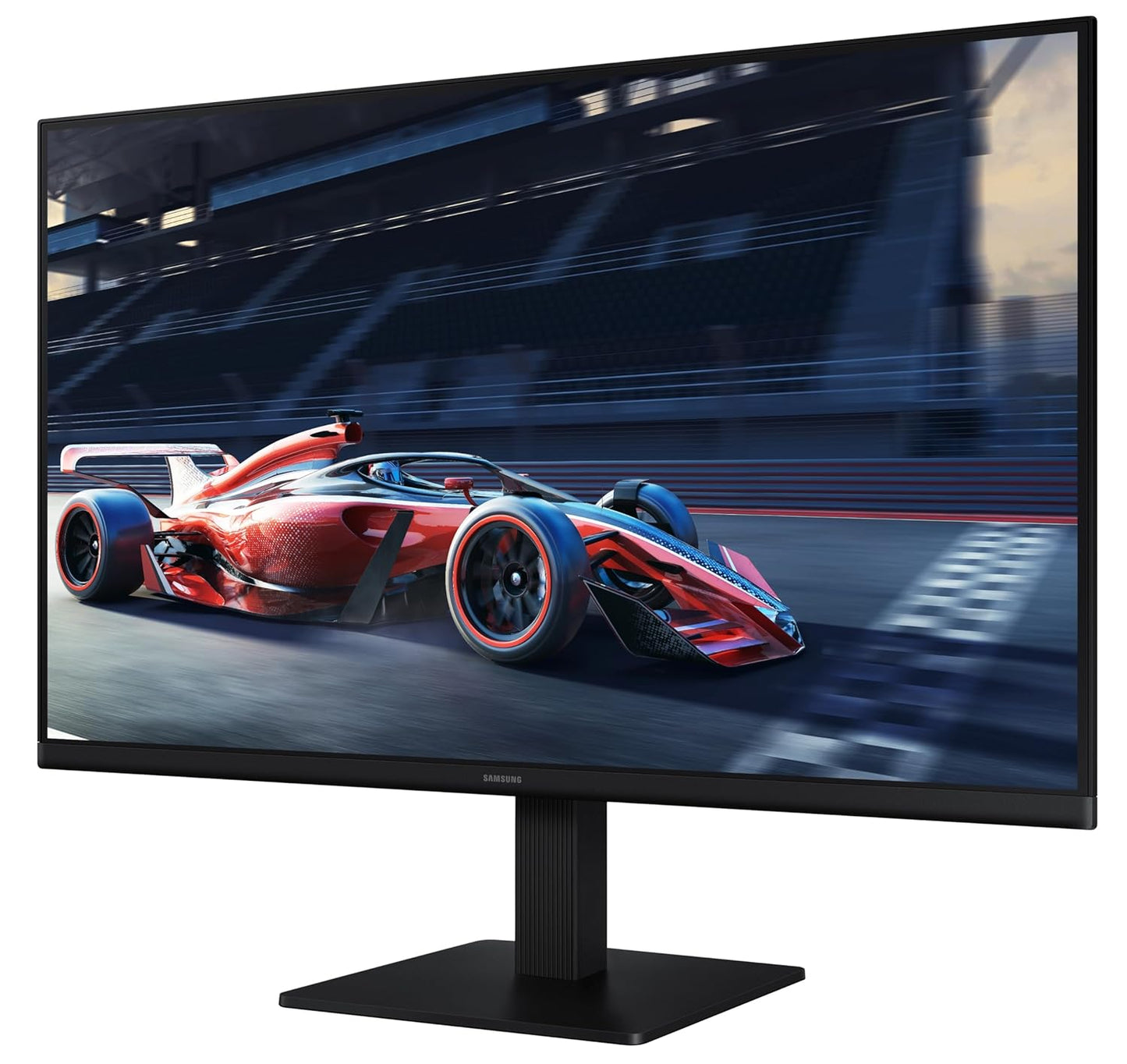Samsung 24" (60.5 cm) S3 Flat Monitor|Super Slim Borderless Design|IPS Panel|FHD 1920 x 1080|100 Hz|5 ms|Ports-HDMI,VGA|Game Mode|Eye Saver Mode||Wall Mountable|LS24D300GAWXXL|Black
