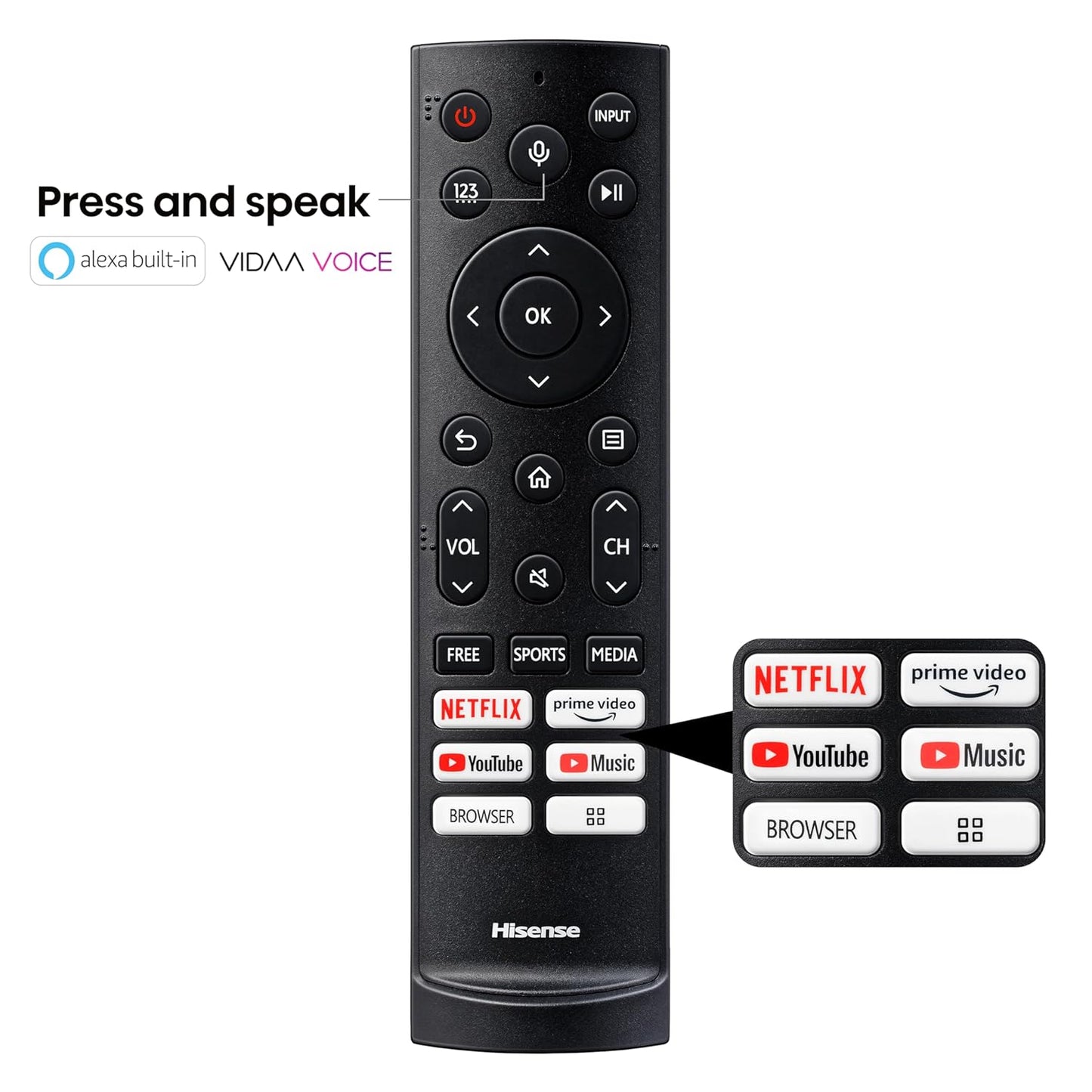 Hisense 215 cm (85 inches) Q7N Series 4K Ultra HD Smart QLED TV 85Q7N (Dark Grey)