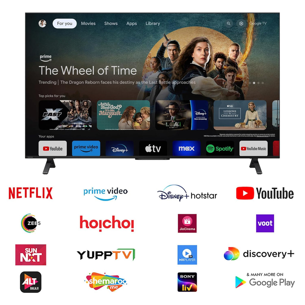 TOSHIBA 164 cm (65 inches) M550NP Series 4K Ultra HD Smart QLED Google TV 65M550NP