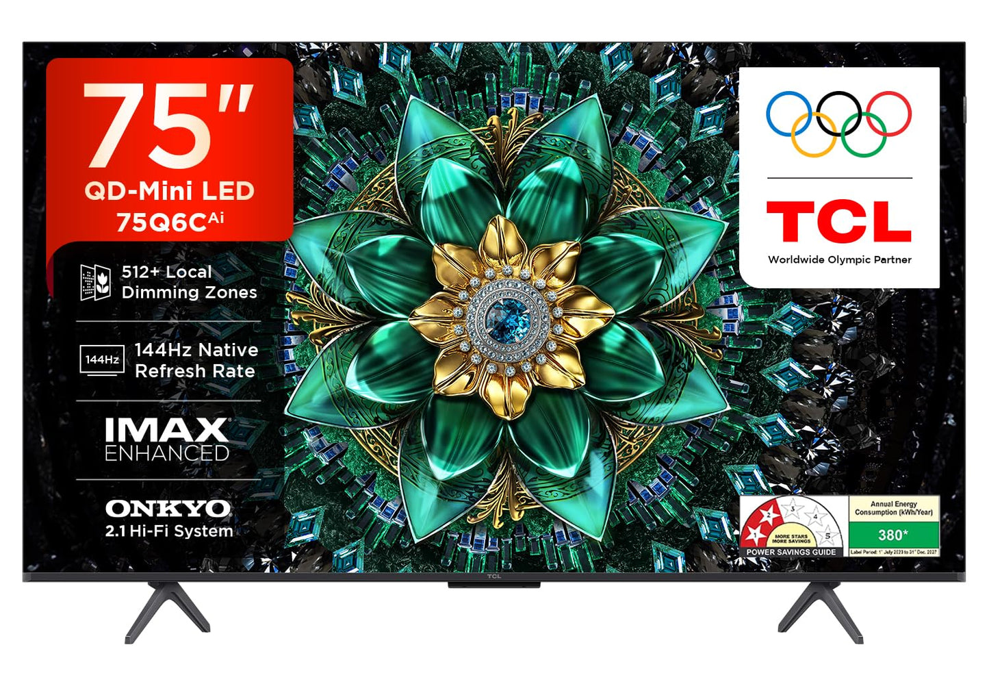 TCL 164 cm (65 inches) 4K UHD Smart QD-Mini LED Google TV 65Q6C