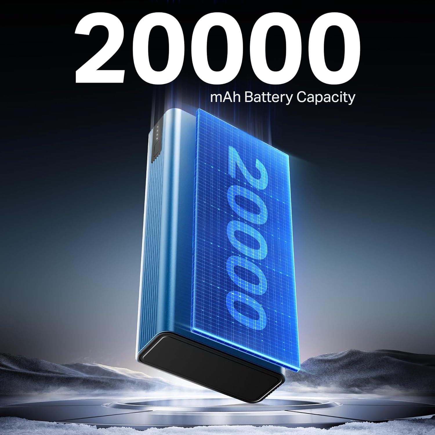 boAt Newly Launched PB435 Turbo 35W Power Bank with 20000mAh Battery, 35W 2-Way Super Fast Charging | 12-Layer Smart IC Protection | Triple Output & Dual Input in Sleek Aluminium Casing(Navy Blue)