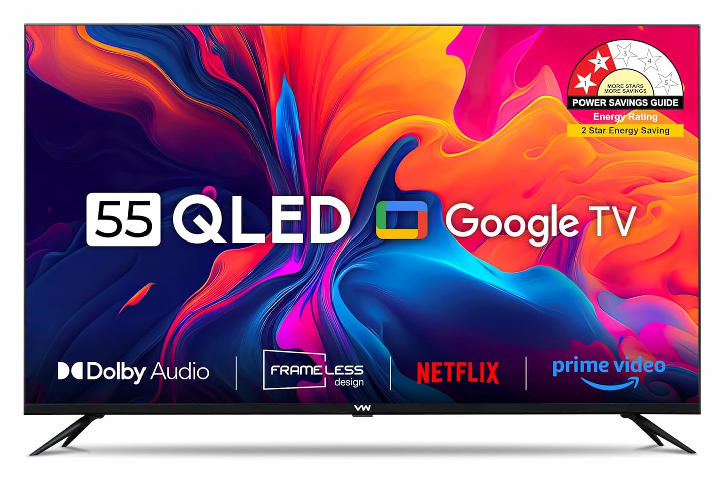 VW 140 cm (55 inches) Pro Series 4K Ultra HD Smart QLED Google TV VW55GQ1