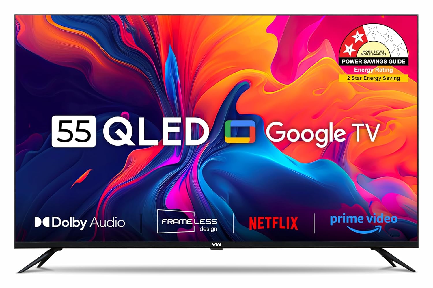 VW 140 cm (55 inches) Pro Series 4K Ultra HD Smart QLED Google TV VW55GQ1