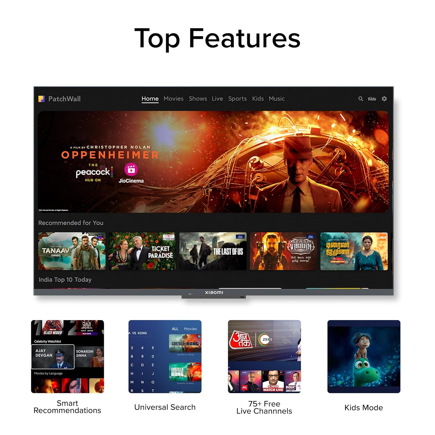 Xiaomi MI Smart TV A 80 cm (32) HD Ready Smart Google LED TV L32MA-AIN (Black)