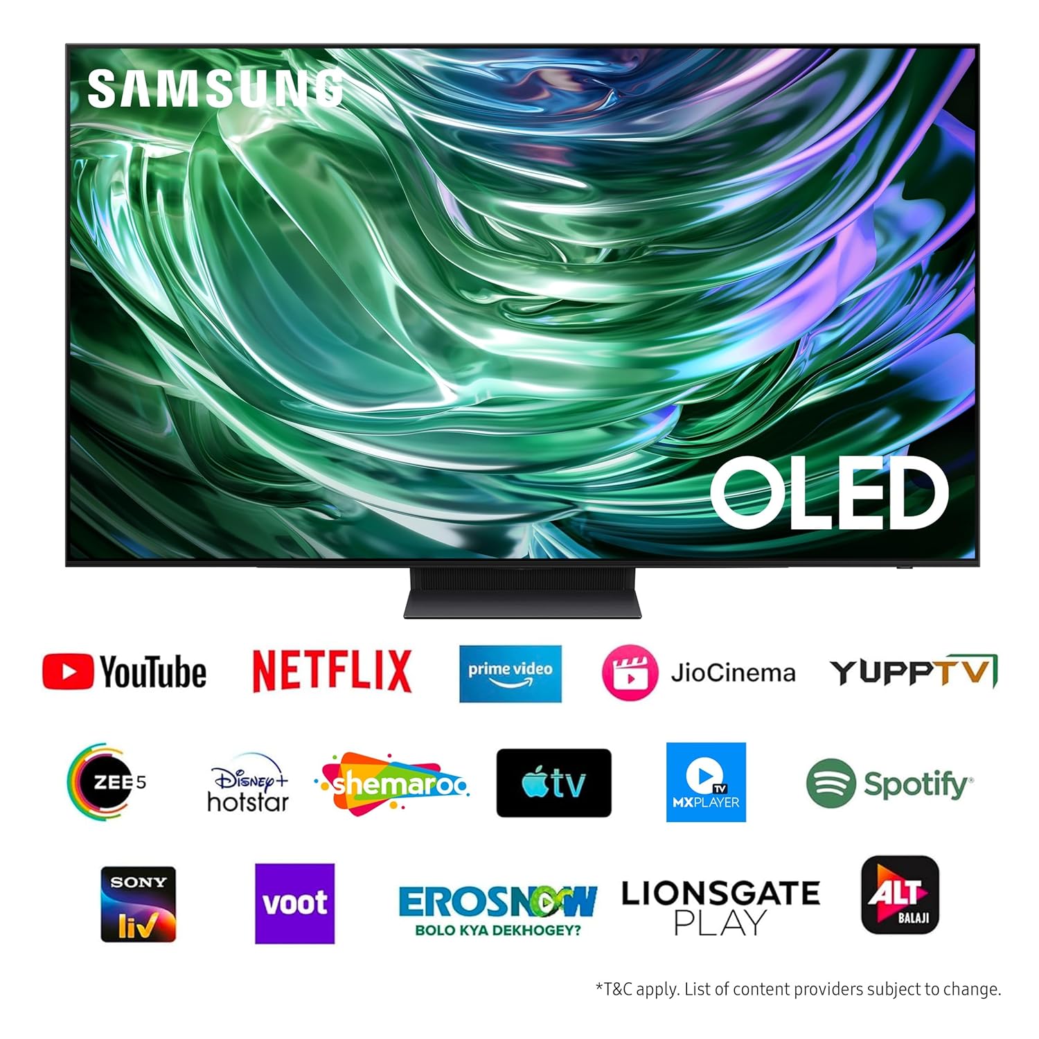 Samsung 195 cm (77 inches) 4K Ultra HD Smart OLED TV QA77S90DAELXL (Graphite Black)