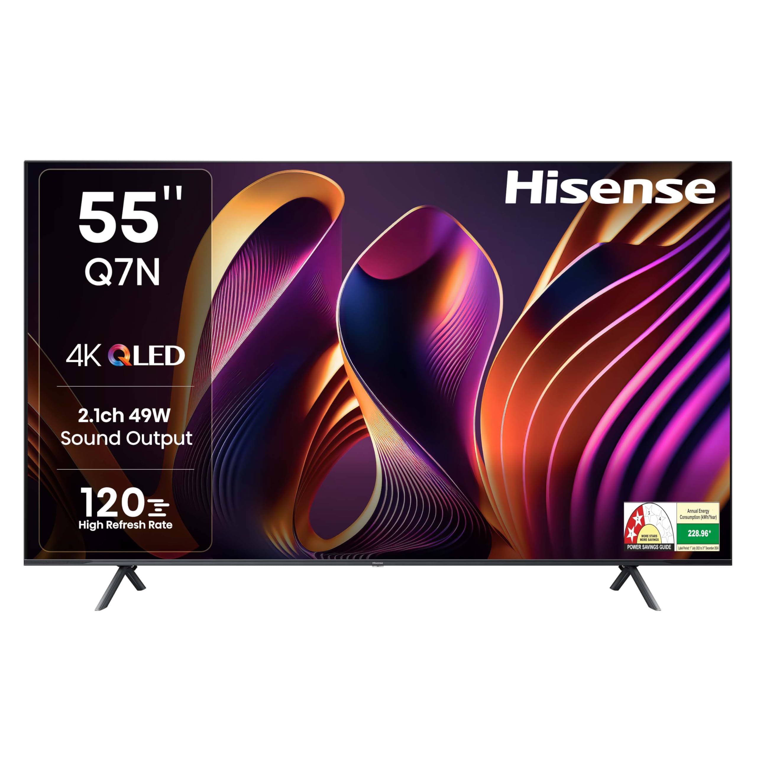 Hisense 164 cm (65 inches) E7Q PRO Series 4K Ultra HD Smart QLED TV 65E7Q PRO