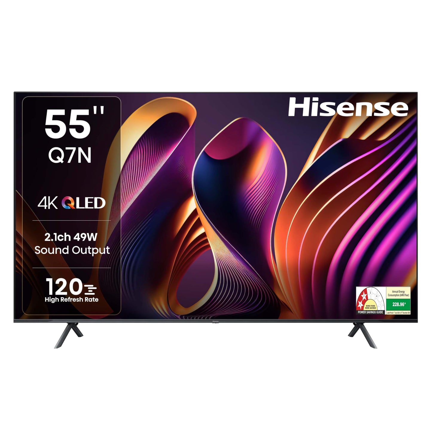Hisense 215 cm (85 inches) Q7N Series 4K Ultra HD Smart QLED TV 85Q7N (Dark Grey)