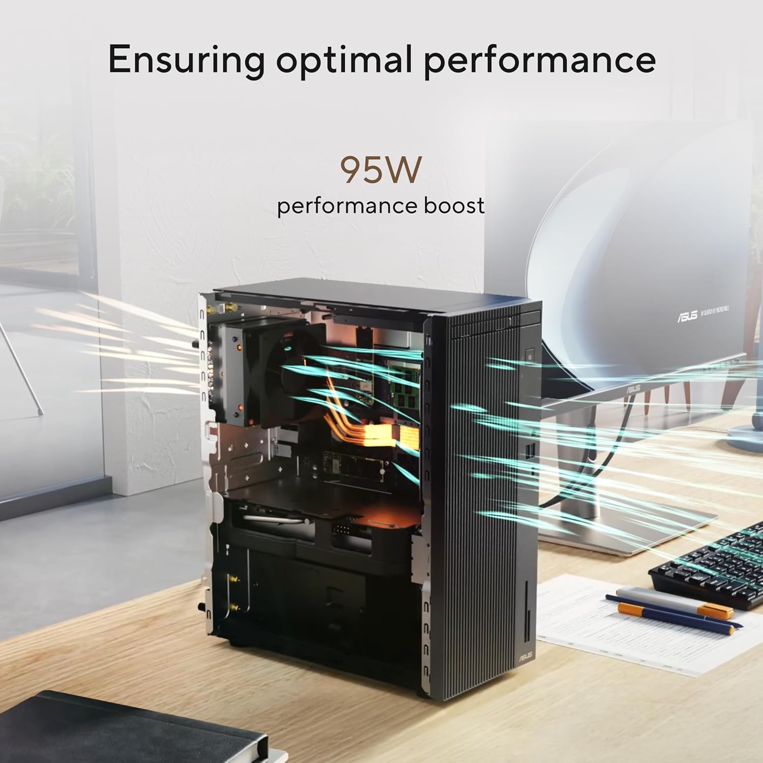 ASUS V500,13th Gen,Intel Core i7 Mini Tower PC(Intel UHD iGPU/8GB RAM/512GB SSD/Windows 11/M365 Basic (1Year)*/Office Home 2024/with Wired Keyboard & Optical Mouse (USB)/Gray/6 Kg) V500MV-13620H006WS