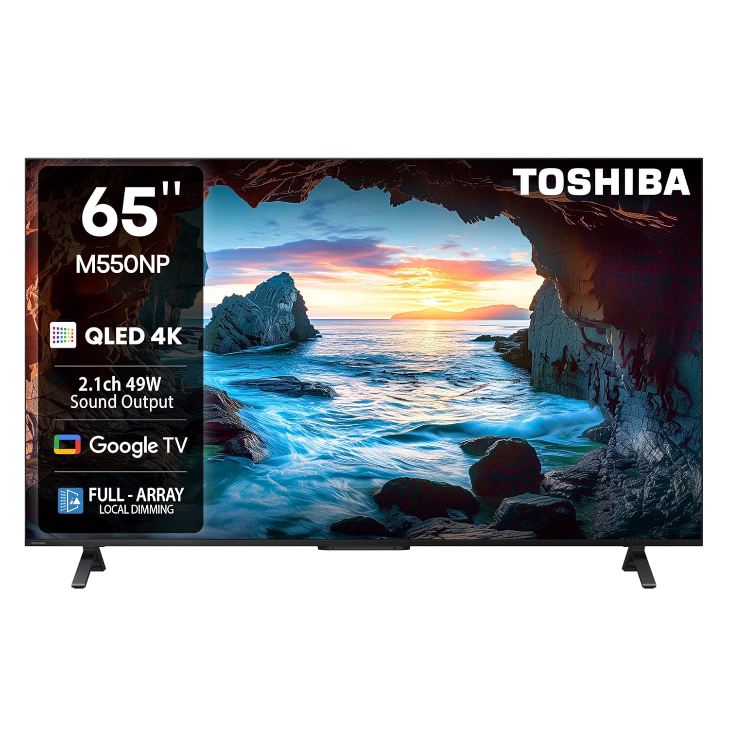 TOSHIBA 164 cm (65 inches) M550NP Series 4K Ultra HD Smart QLED Google TV 65M550NP