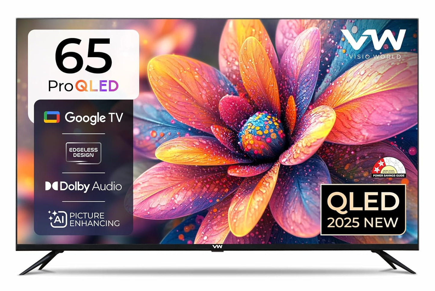 VW 165 cm (65 inches) Pro Series 4K Ultra HD Smart QLED Google TV VW65GQ1
