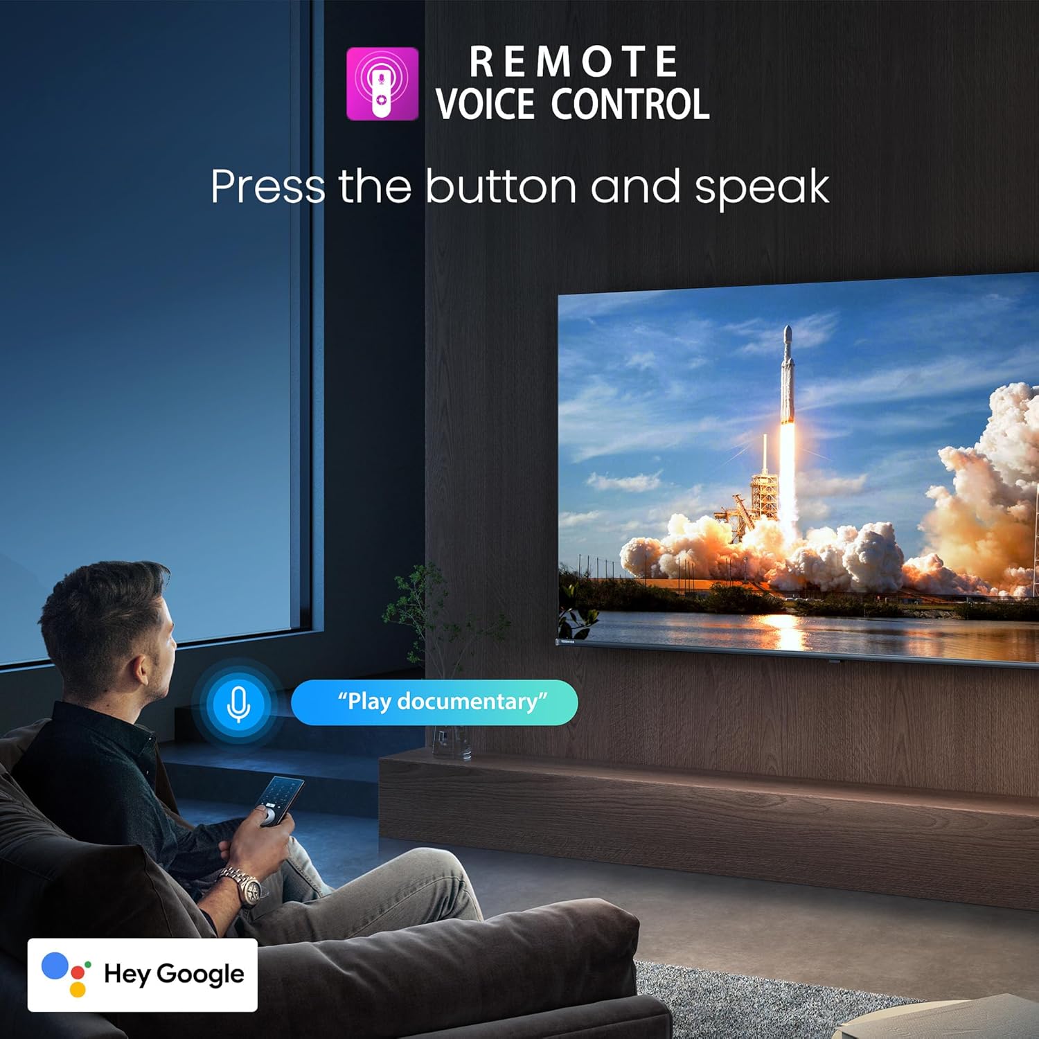 TOSHIBA 139 cm (55 inches) C350NP Series 4K Ultra HD Smart LED Google TV 55C350NP (Black)