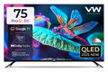 VW 190 cm (75 inches) Pro Series 4K Ultra HD Smart QLED Google TV VW75GQ1
