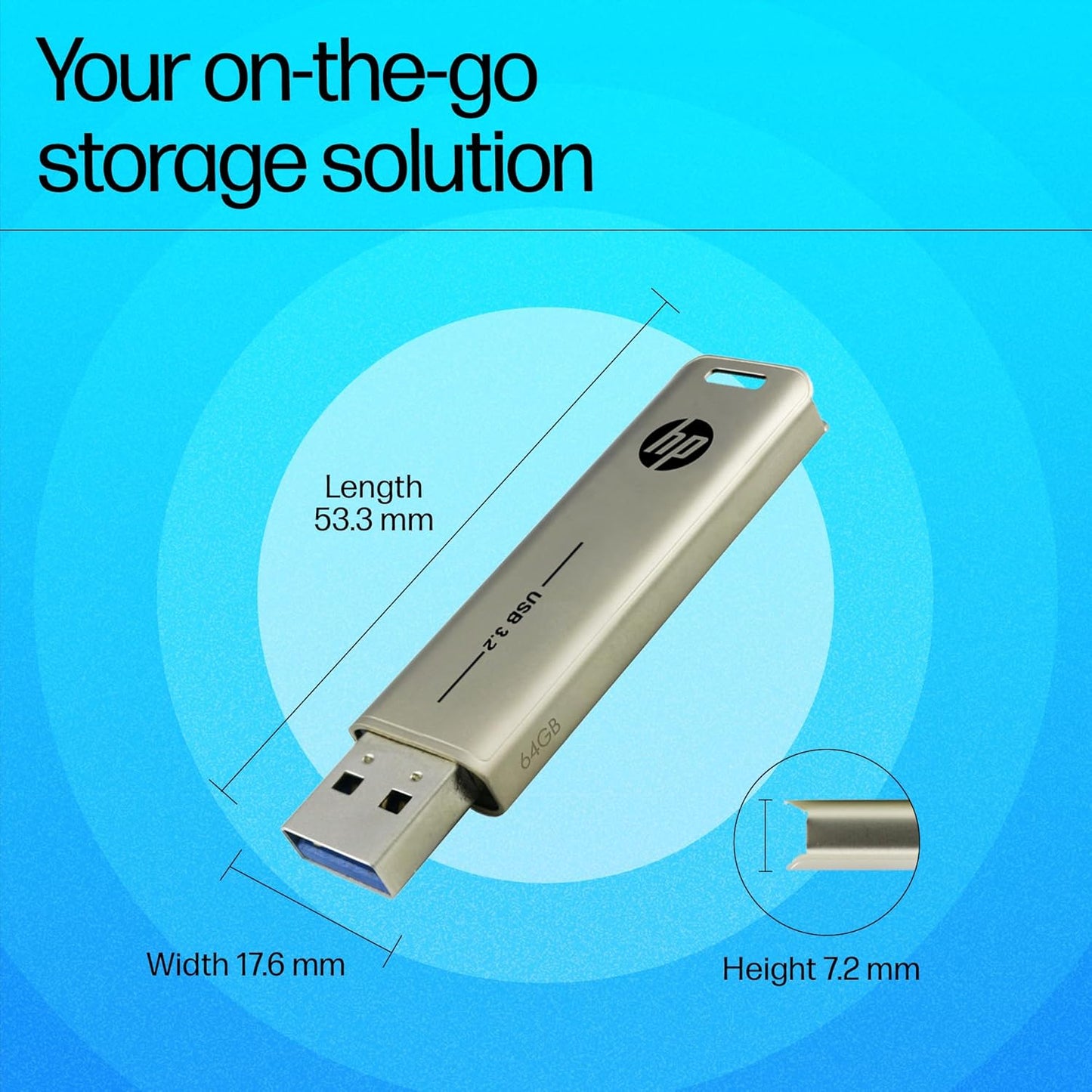 HP x796w 64GB USB 3.2 Flash Drive