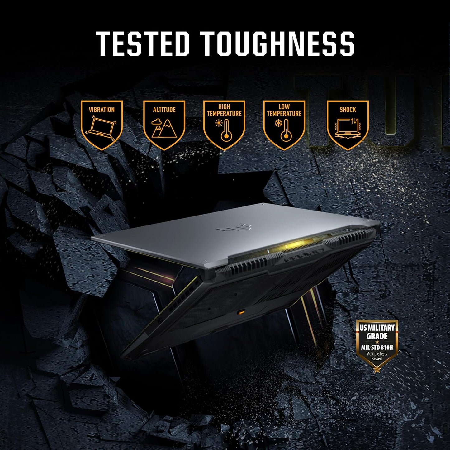 ASUS TUF Gaming F16,Intel Core 5 Processor 210H Gaming Laptop (RTX 3050A-4GB/65WTGP/16GB/512GB/FHD+/16"/144Hz/Windows 11/M365 Basic (1Year)*/Office Home 2024/Mecha Gray/2.20 Kg) FX607VB-RL087WS/76WS