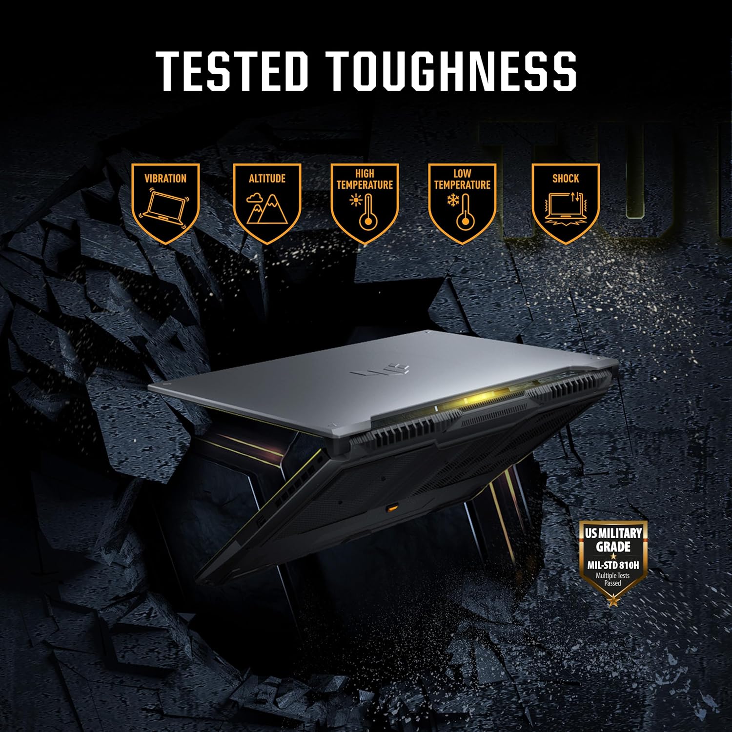 ASUS TUF Gaming F16,Intel Core 5 Processor 210H Gaming Laptop (RTX 3050A-4GB/65WTGP/16GB/512GB/FHD+/16"/144Hz/Windows 11/M365 Basic (1Year)*/Office Home 2024/Mecha Gray/2.20 Kg) FX607VB-RL087WS/76WS