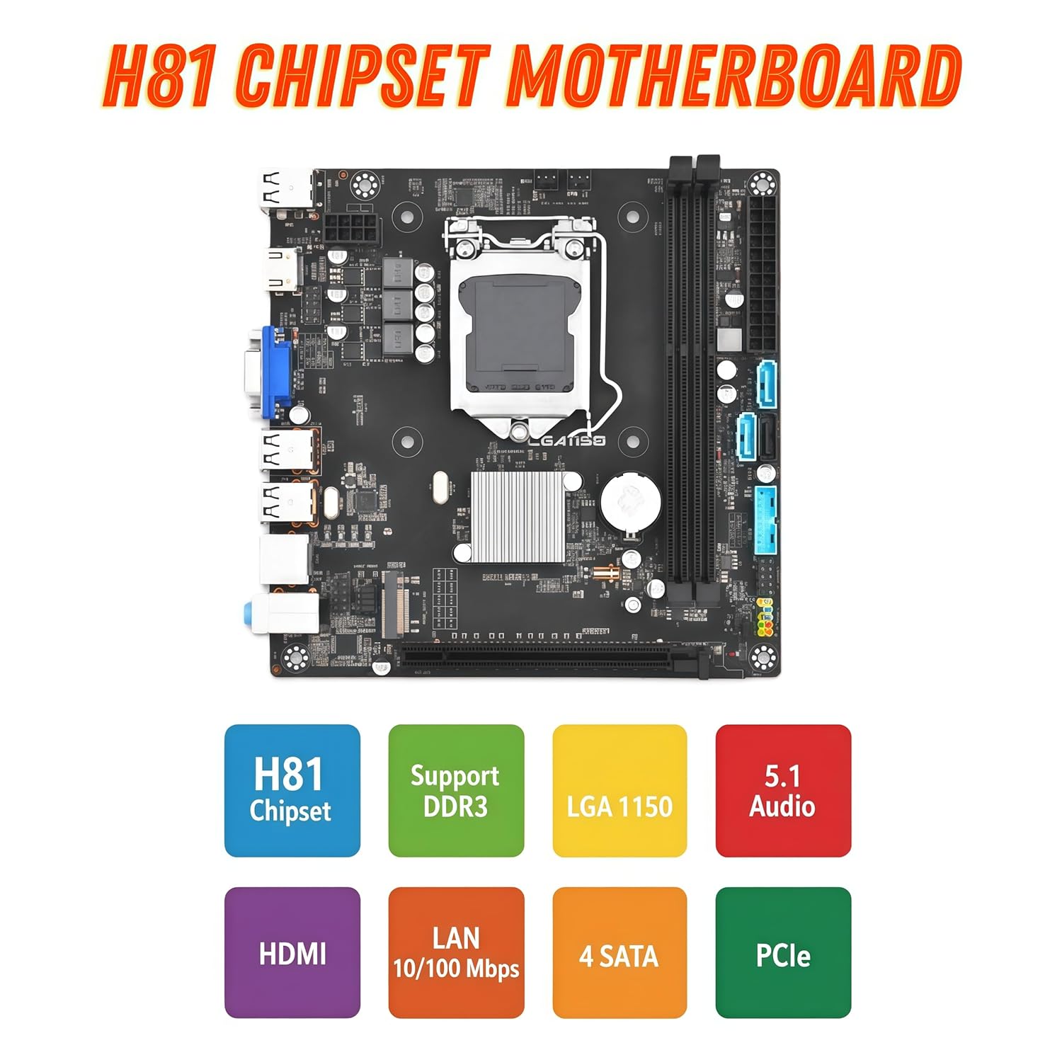 Assembled Pc Core i7-4th gen | 8 GB RAM, 256 GB SSD, Win 11 Pro, MS Office WiFi | High-Performance Desktop Computer for Home and Office – Black