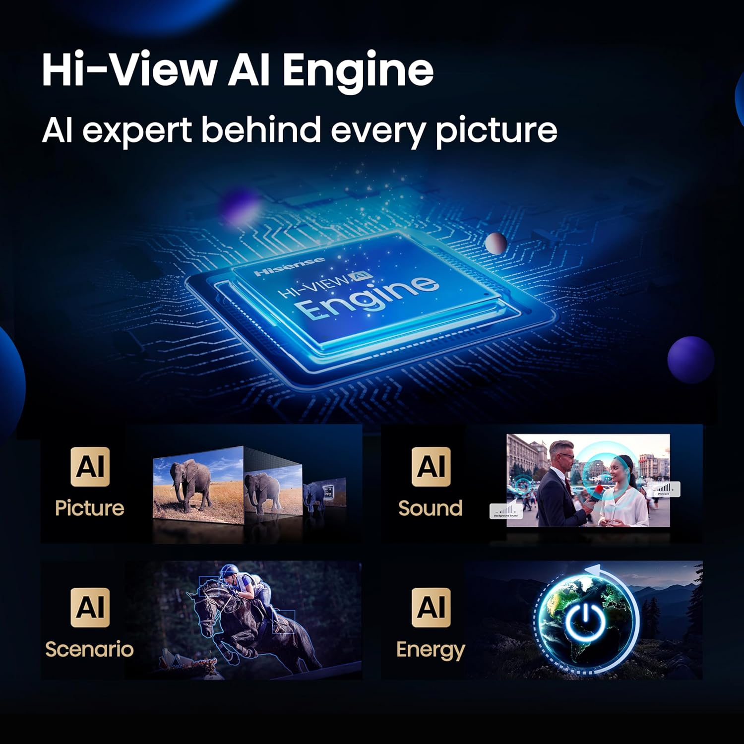 Hisense 215 cm (85 inches) U7Q Series 4K Ultra HD Smart QLED Mini LED TV 85U7Q (Black)