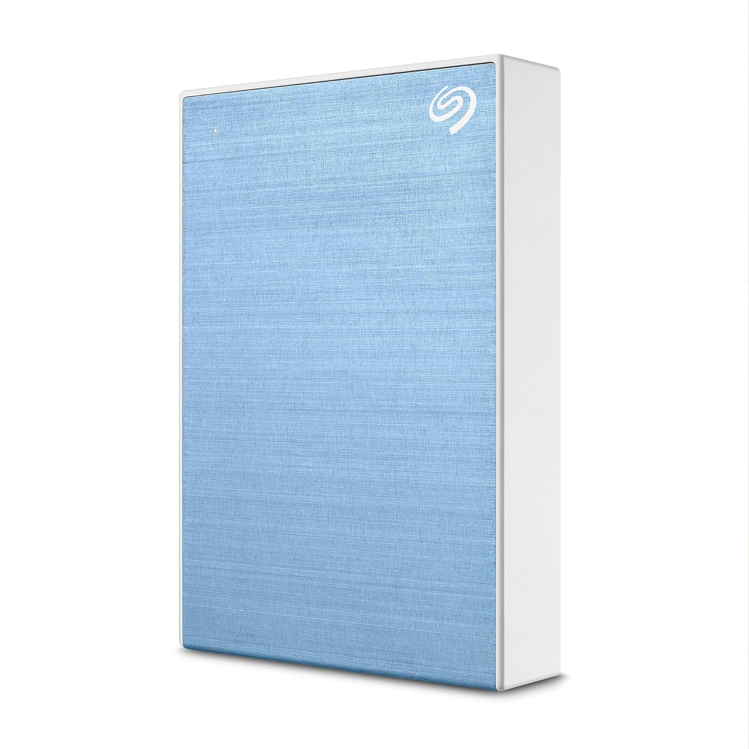 Seagate One Touch 5TB External HDD with Password Protection – Light Blue, for Windows and Mac, with 3 yr Data Recovery Services, and 6 Months Mylio Create Plan and Dropbox Backup Plan (STKZ5000402)