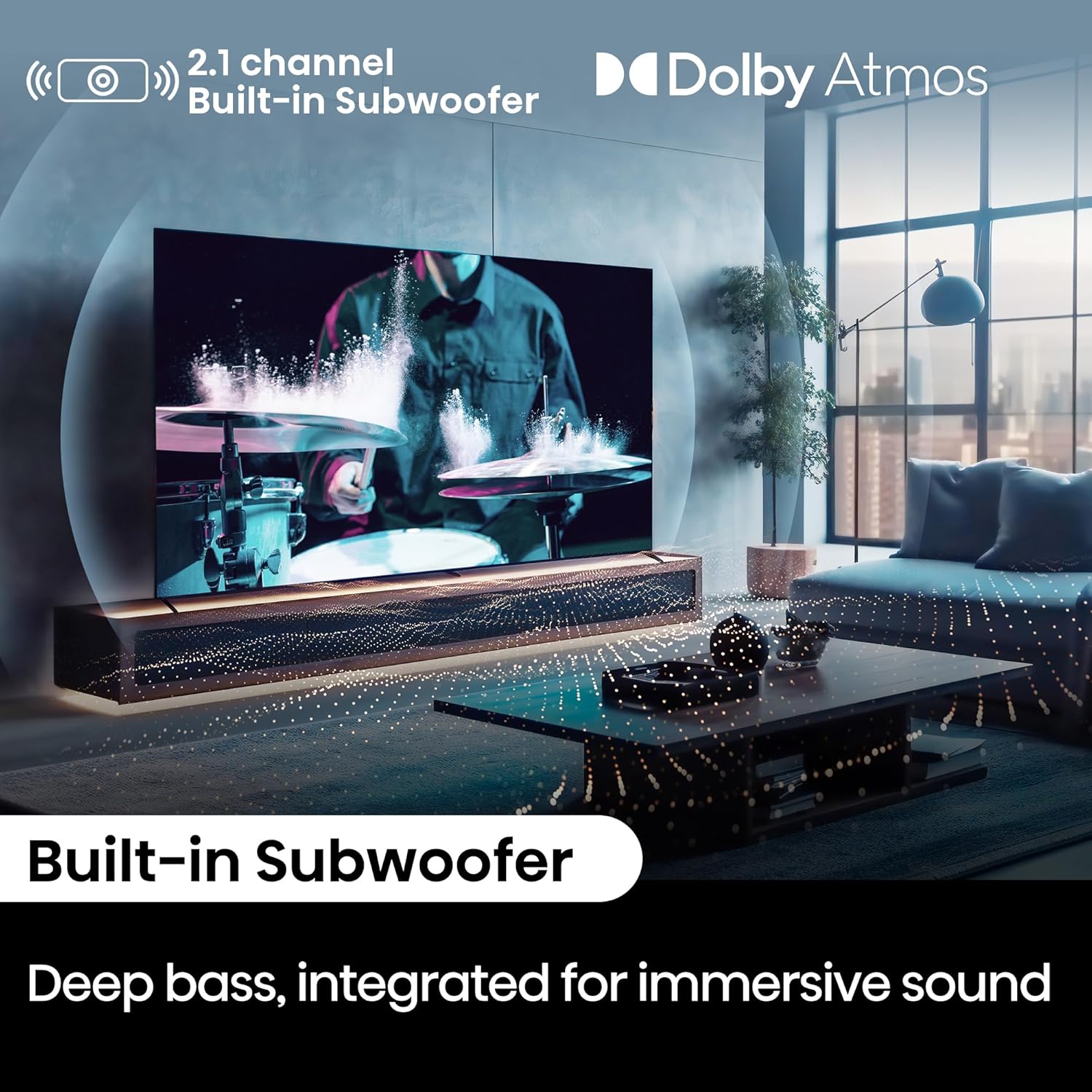 Hisense 139 cm (55 inches) U7N Series 4K Ultra HD Smart QLED Mini LED TV 55U7N (Black)