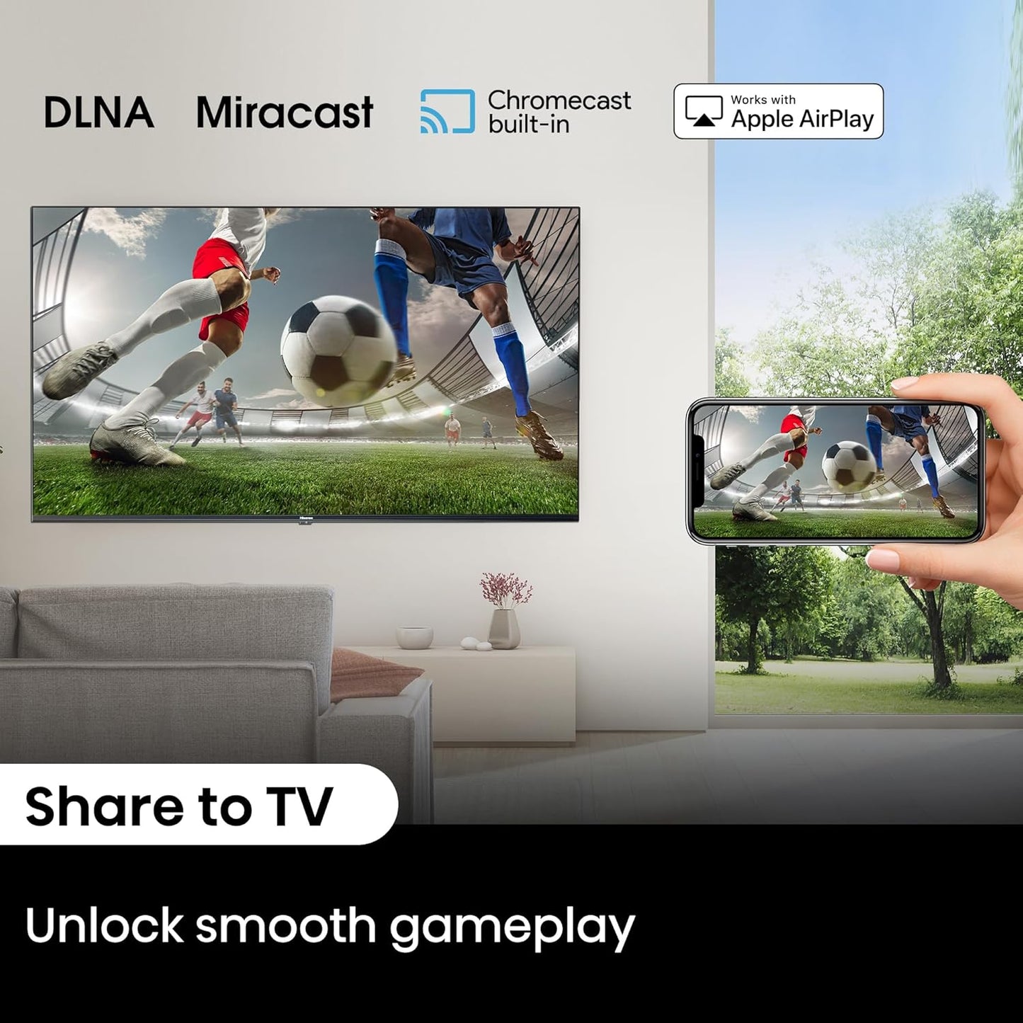 Hisense 139 cm (55 inches) E6N Series 4K Ultra HD Smart LED Google TV 55E6N (Black)