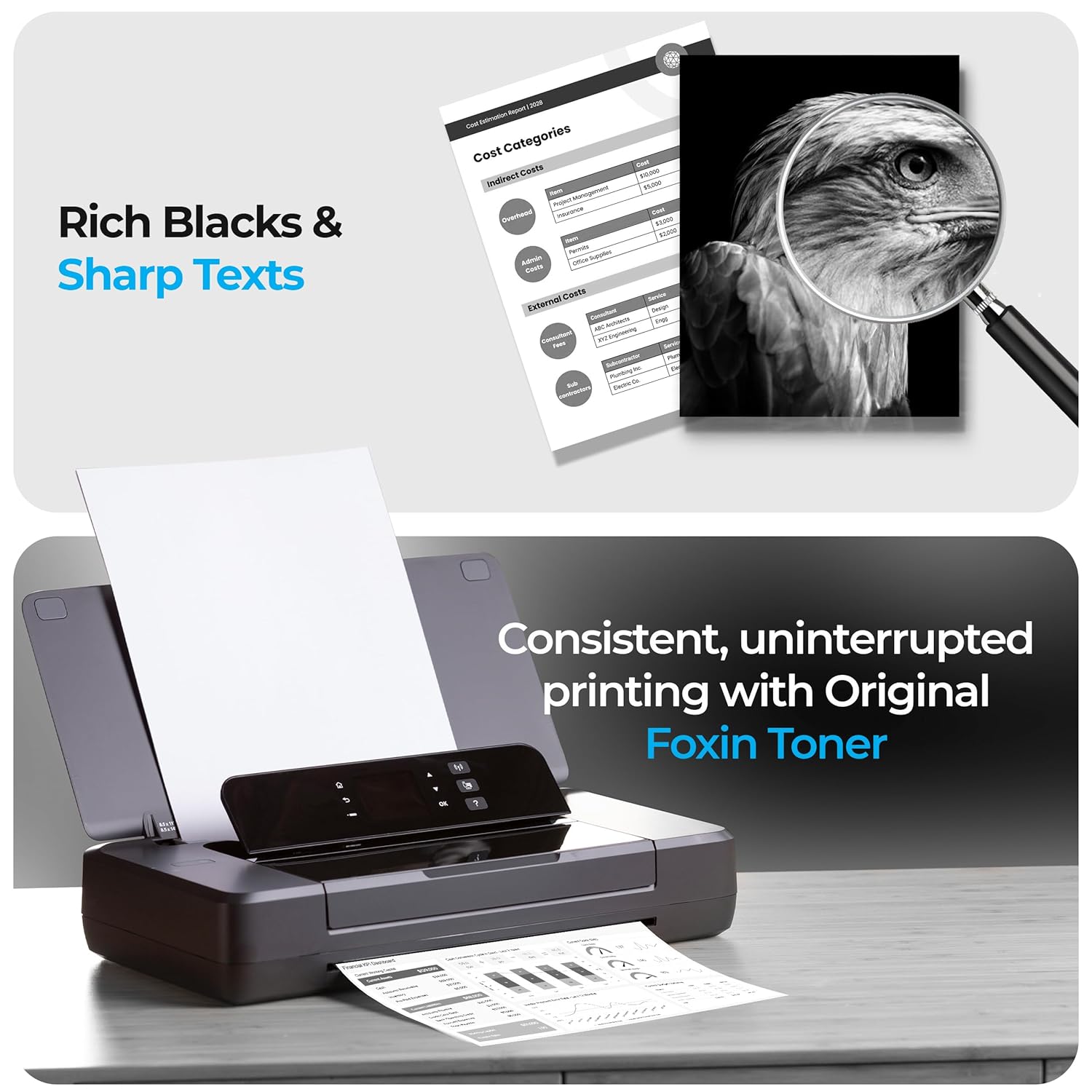 FOXIN FTC 88A/CC388A Black Laser Toner Cartridge Compatible for HP Laserjet Printer M1136, MFP, P1007, P1106, P1108, P1008, M1213nf, MFP, M126nw MFP, M1218nfs, M128fw MFP, M128fn , MFP, M226DW, M226DN