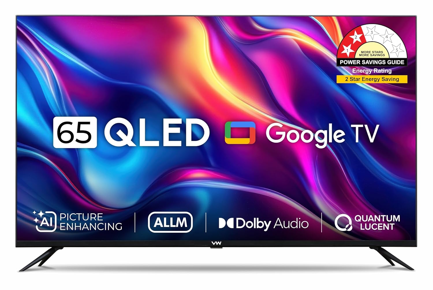 VW 165 cm (65 inches) Pro Series 4K Ultra HD Smart QLED Google TV VW65GQ1