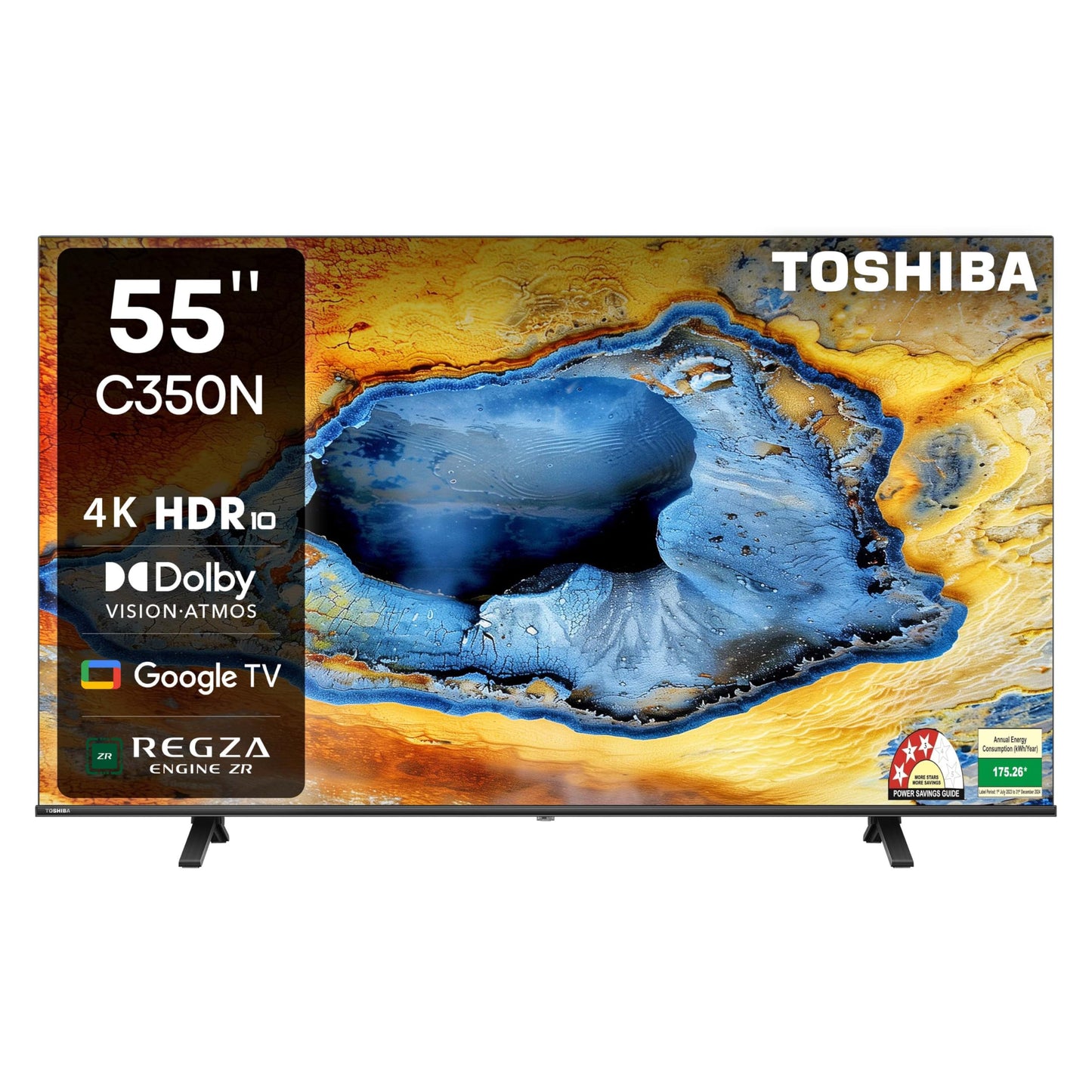 TOSHIBA 164 cm (65 inches) E350RP Series 4K Ultra HD Smart LED Google TV 65E350RP