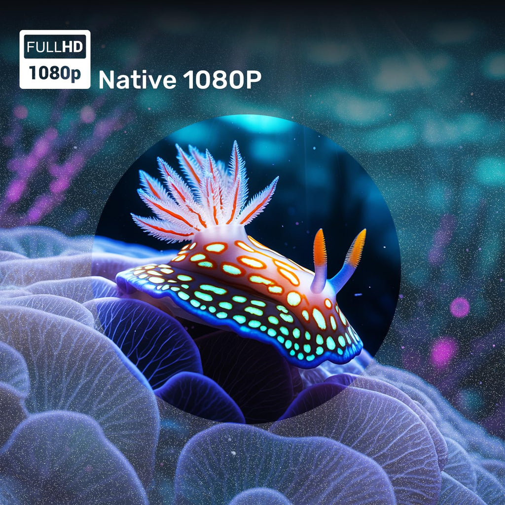 WZATCO Yuva Go Plus, Full HD 1080p Native, Android 13.0 Smart Home Projector 4k Ultra HD, Rotatable Design, Auto & 4D Keystone with Netflix, Prime etc, WiFi 6 & BT, Screen Mirroring, ARC, White