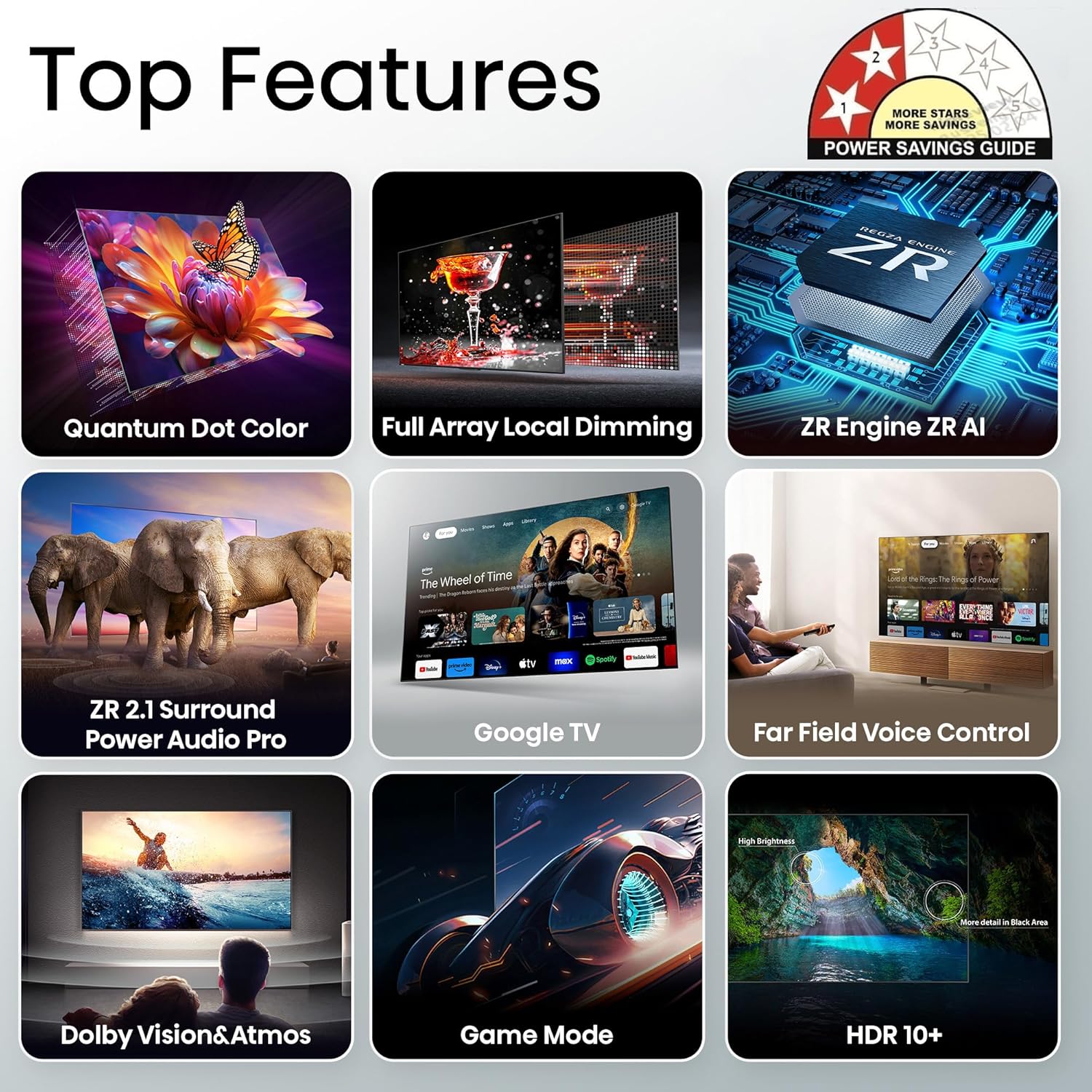 TOSHIBA 164 cm (65 inches) M550NP Series 4K Ultra HD Smart QLED Google TV 65M550NP