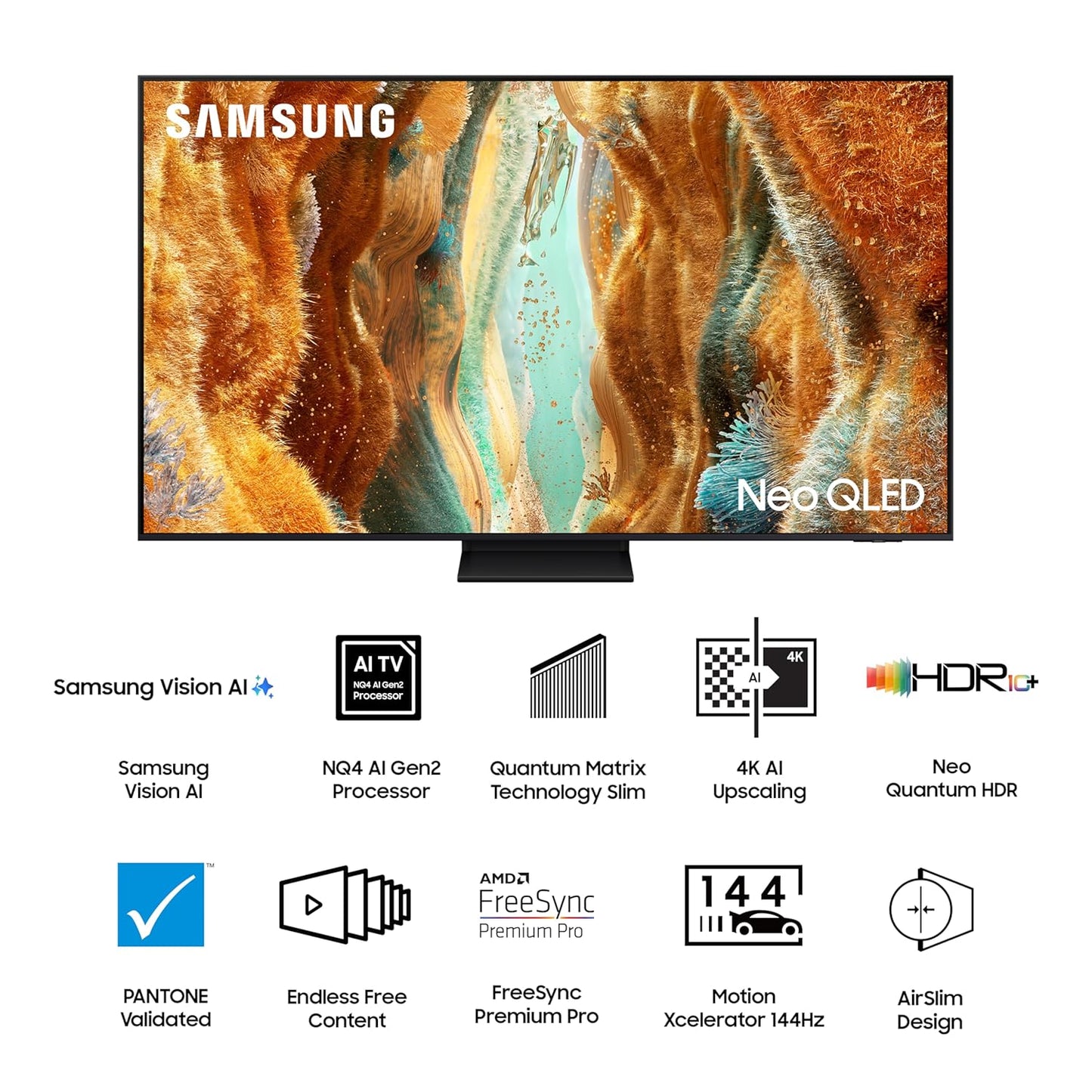 Samsung 138 cm (55 inches) 4K Ultra HD Mini-LED Neo-QLED Smart TV QA55QN70FAULXL