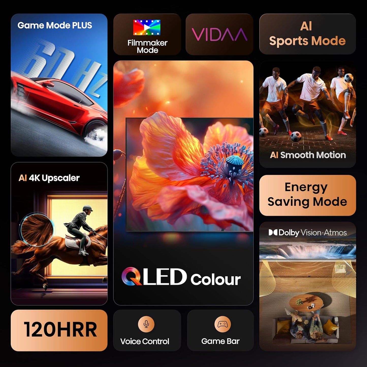 Hisense 215 cm (85 inches) E7Q Series 4K Ultra HD Smart QLED TV 85E7Q (Black)