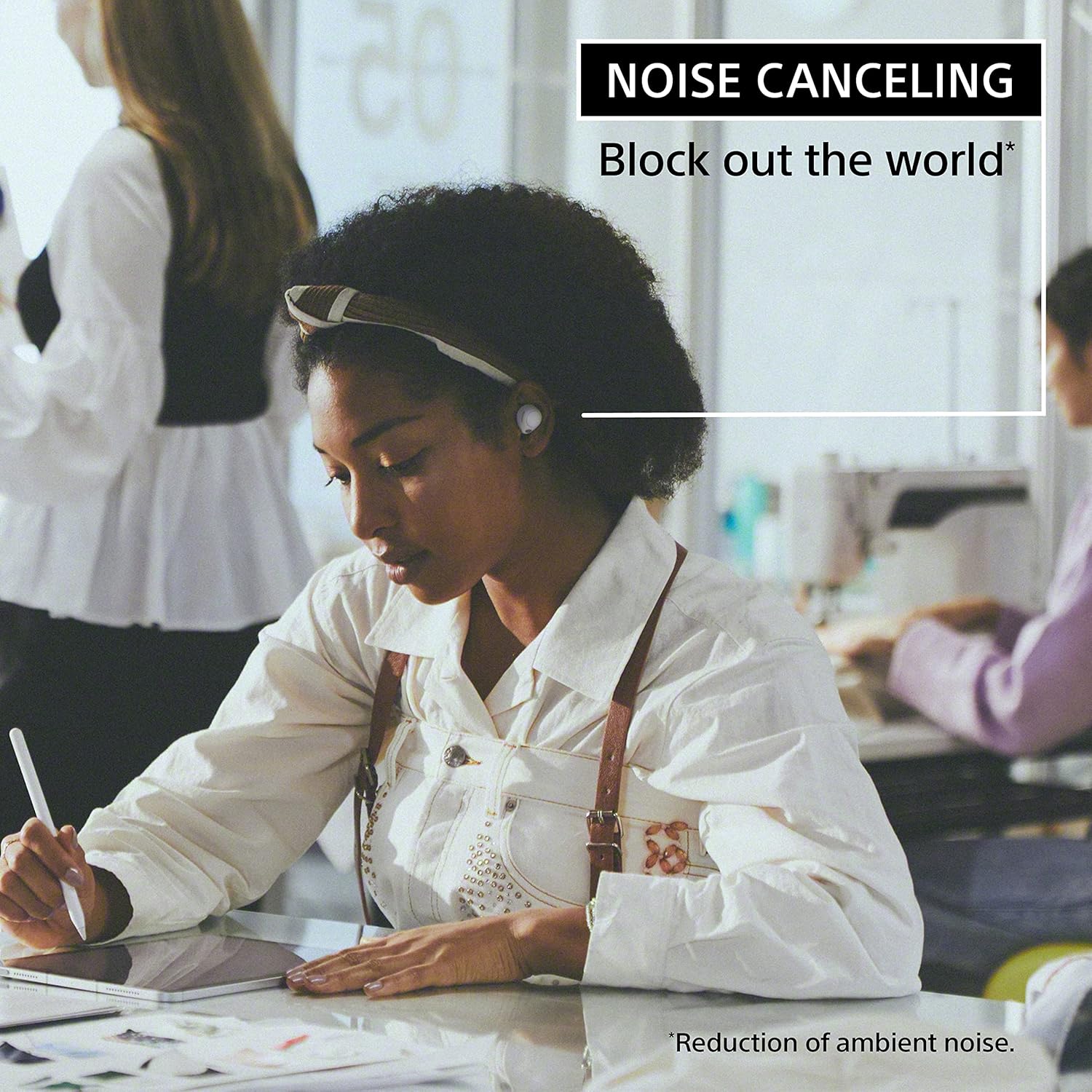 Sony WF-C700N Noise Cancellation Bluetooth Earbuds with Mic, TWS, Up to 20Hrs Battery, Adaptive Sound Control- Black