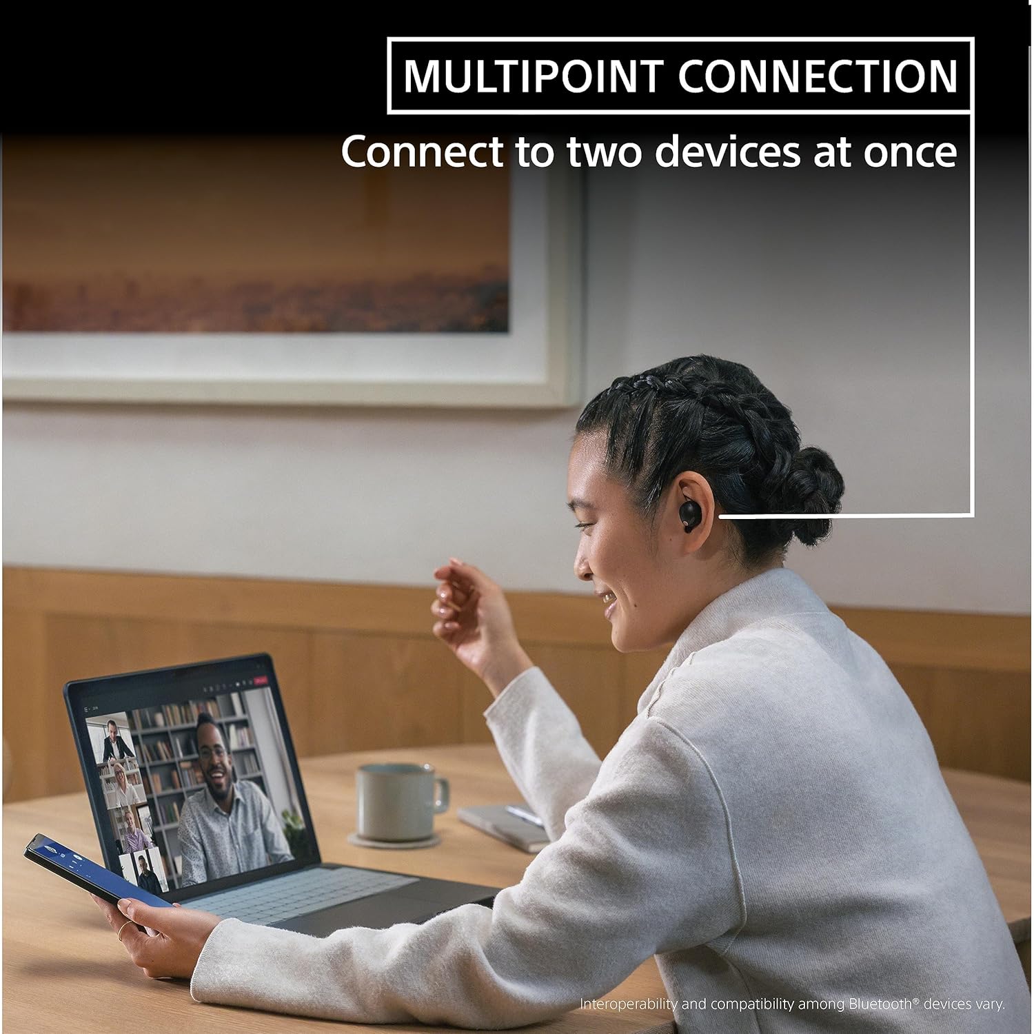 Sony WF-1000XM5 Active Noise Cancelling Wireless Bluetooth in Ear Earbuds with Mic, Up to 36 Hours Battery Life - Black