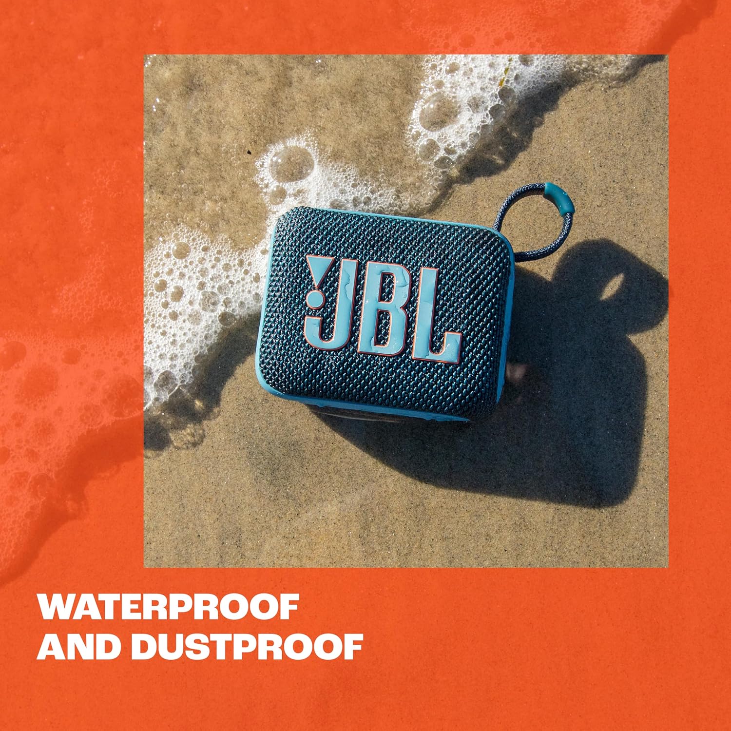 JBL Go 4, Wireless Ultra Portable Bluetooth Speaker, Pro Sound, Vibrant Colors, Water & Dust Proof, Type C (Without Mic, Black)