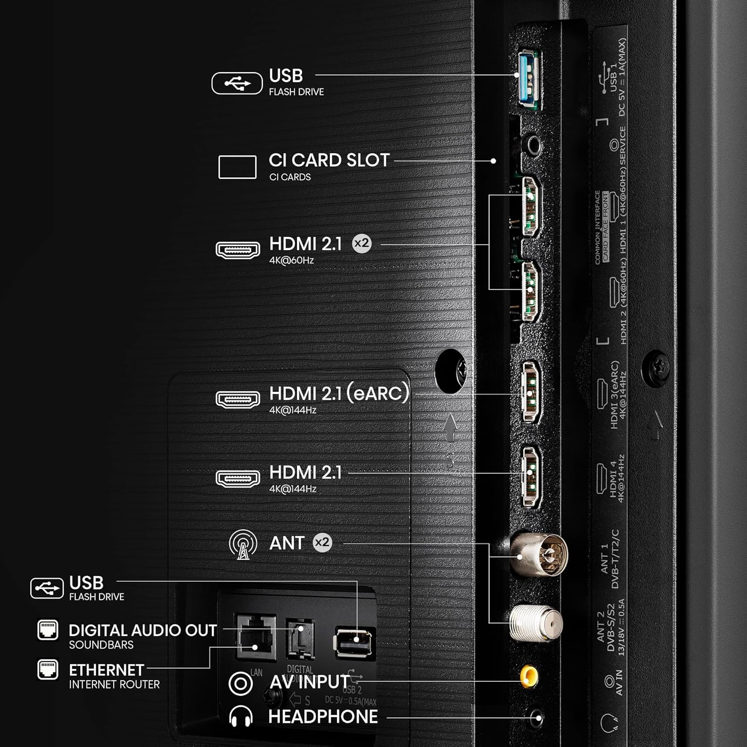 Hisense 215 cm (85 inches) Q7N Series 4K Ultra HD Smart QLED TV 85Q7N (Dark Grey)